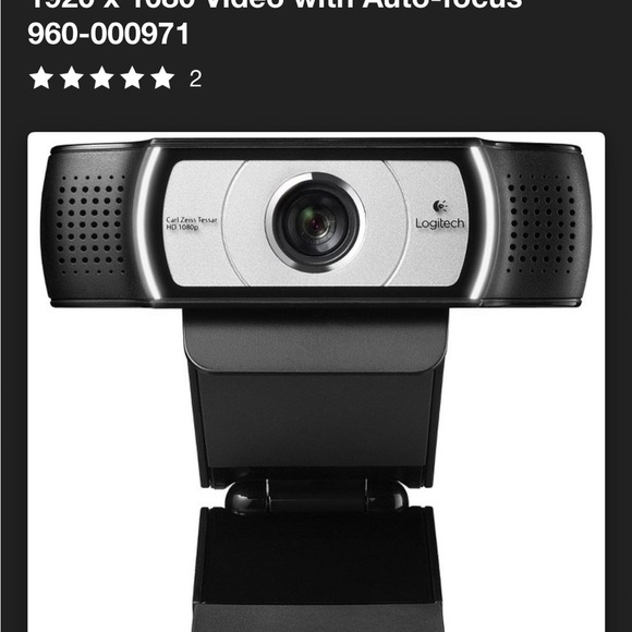 C930e Logitech Black Webcam with Auto-focus - Picture 1 of 5